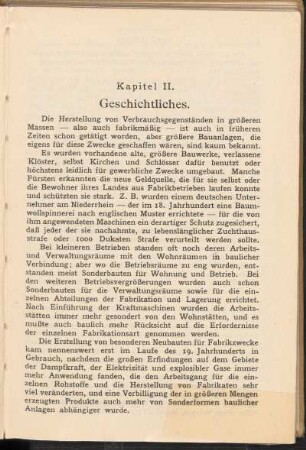 Kapitel II. Geschichtliches.