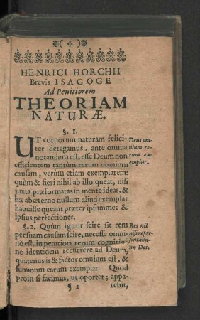 Theoriam Naturae.