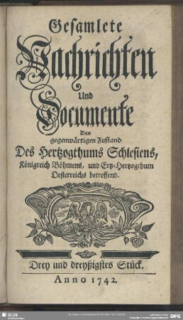 Drey und dreyßigstes Stück