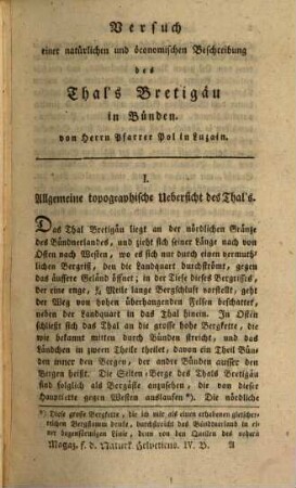 Magazin für die Naturkunde Helvetiens. 4, 4. 1789
