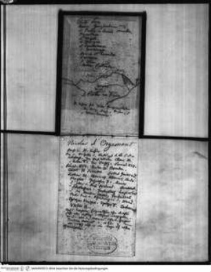 Skizzenbuch Latium, Kampanien, Zwei Textseiten mit Bergskizze