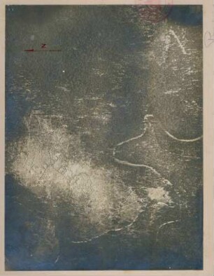 Foto der auf der Höhe 542 neu angelegten eigenen Stellungen nördlich von Celles-sur-Plaine (Luftbild)
