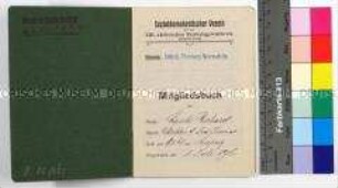 Mitgliedskarte des Sozialdemokratischen Vereins für den 13. sächsischen Reichstagswahlkreis (Leipzig-Land) für Richard Laube