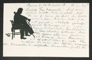 Brief von Heinrich Grünfeld an Margarete Hauptmann