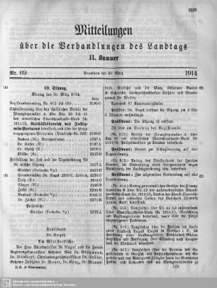 69. Sitzung