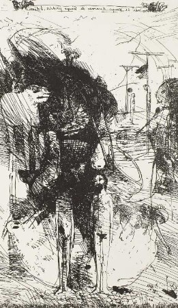 Die letzte Huldigung an meine tote Liebe, Illustration zu François Villon: Rondeau