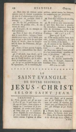 Le Saint Evangile De Notre Seigneur Jesus-Christ Selon Saint Jean