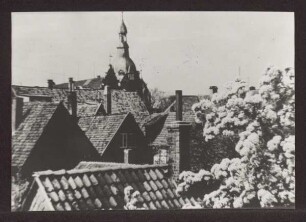 Blick über die Dächer der Altstadt um 1935. Detmold. Sammlung Starke
