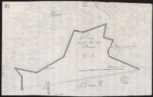 Plane du fort Louis sur la Draue