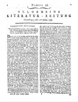 Memoirs of the Literary and Philosophical Society of Manchester. Vol. 1-2. Warrington: Eyres; London: Cadell 1785