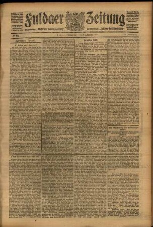 Zweite Ausgabe vom Donnerstag, den 08. Oktober 1908.