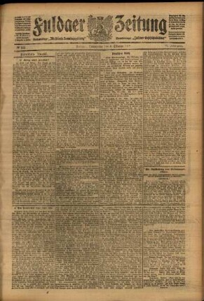 Zweite Ausgabe vom Donnerstag, den 08. Oktober 1908.