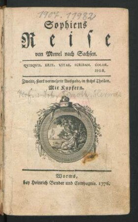 Theil [1]: Sophiens Reise von Memel nach Sachsen