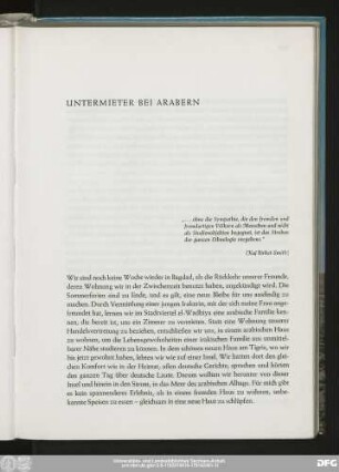 Untermieter Bei Arabern