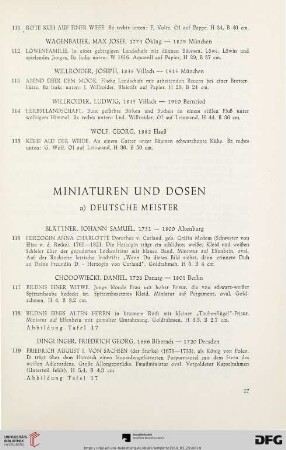 Miniaturen und Dosen (Nr. 116 - 229)