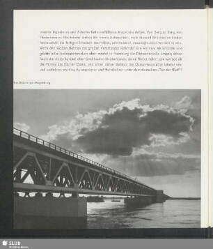 Elbe-Brücke vor Magdeburg
