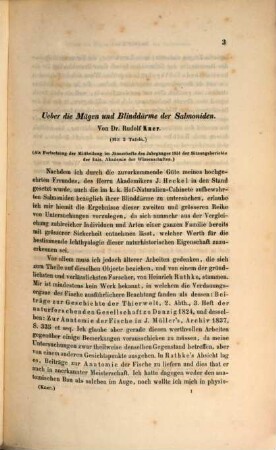 Separatabdrücke aus den Sitzungsberichten der kaiserl. Akademie der Wissenschaften in Wien-mathem.-naturw. Classe, 1