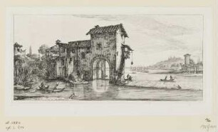 Mühle, Blatt 7 der Folge "Diverse vedute designate in Fiorenza"