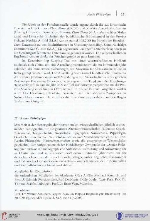 17. Année Philologique