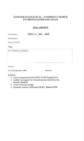 GELC PROJECT-DIANKEL