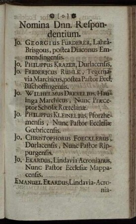 Nomina Dnn. Respondentium.