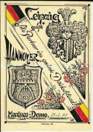 Postkarte zur Leipziger Montagsdemonstration, Nr.5