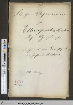 Elbingerode (Herzberg): Visitationsakten