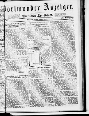 Dortmunder Anzeiger. 1853-1855