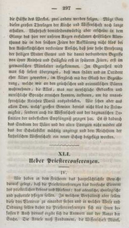 297-311 Ueber Priesterconferenzen : Fortsetzung