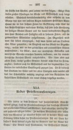 297-311 Ueber Priesterconferenzen : Fortsetzung