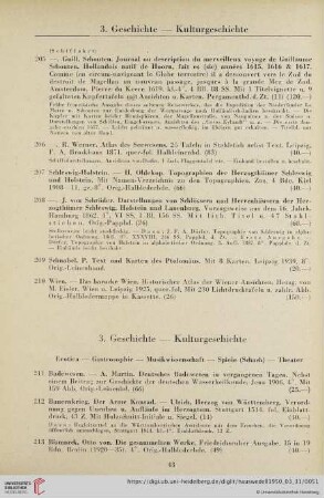 3. Geschichte - Kulturgeschichte (Nr. 211 - 330)