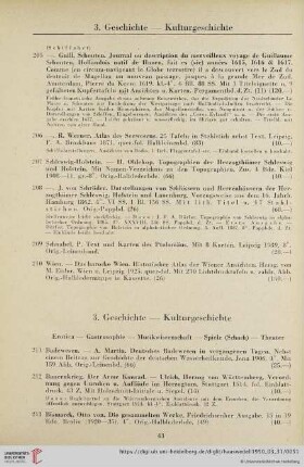 3. Geschichte - Kulturgeschichte (Nr. 211 - 330)