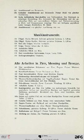 Musikinstrumente (Nr. 155-160)