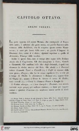 Capitolo ottavo: Segni iberni