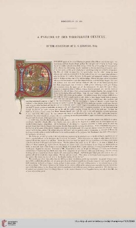 A psalter of the thirteenth century