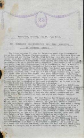 Nr. 25. Sonntag, den 16. Juli 1916