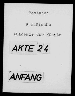 Allgemeine Bestimmungen über den Geschäftsgang