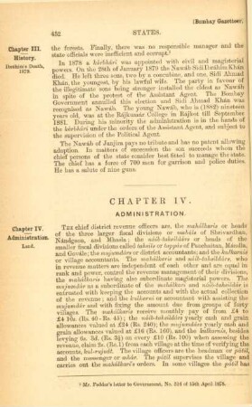 Chapter IV. Administration