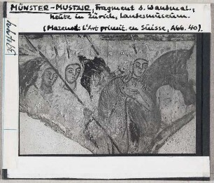 Müstair, St. Johann: Malereifragment, heute: Zürich, Landesmuseum