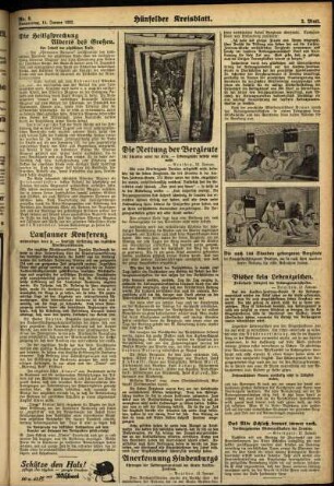 Zweite Ausgabe vom Donnerstag, den 14. Januar 1932.