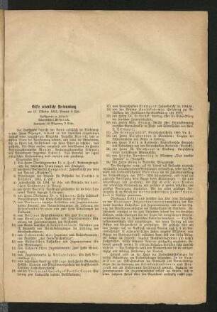 Eilfte ordentliche Versammlung am 17. Oktober 1885
