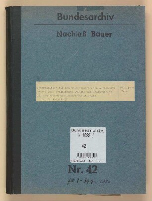 Waffentechnischer Aufbau des Heeres und Ausbau des Bahnwesens in China 8(Denkschriften mit technischen Skizzen und Zeichnungen): Bd. 1