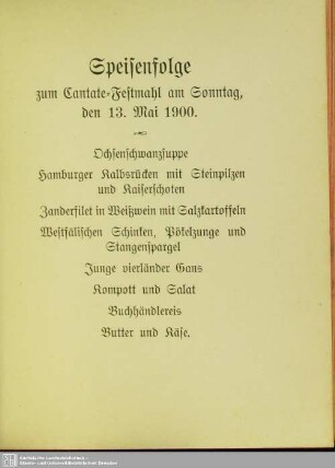 Speisenfolge