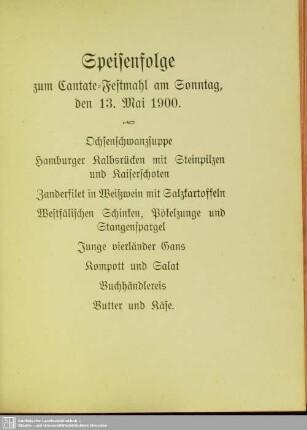 Speisenfolge