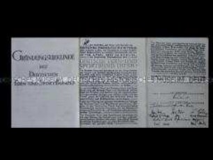 Gründungsurkunde des Deutschen Turn- und Sportbundes (Kopien)
