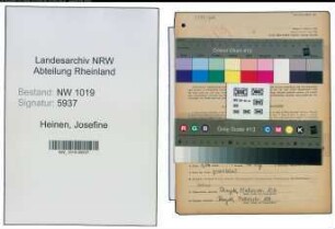 Entnazifizierung Josefine Heinen , geb. 04.05.1920 (Sekretaerin)