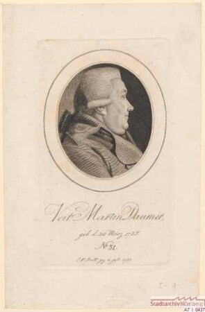 Veit Martin Daumer; geb. 30. März 1725
