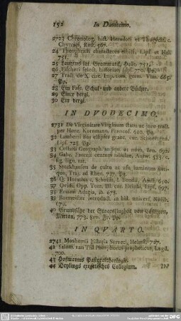 [Libri] In Duodecimo