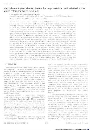 Multireference perturbation theory for large restricted and selected active space reference wave functions