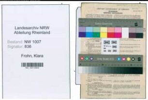 Entnazifizierung Klara Frohn , geb. 18.01.1891 (Lehrerin)